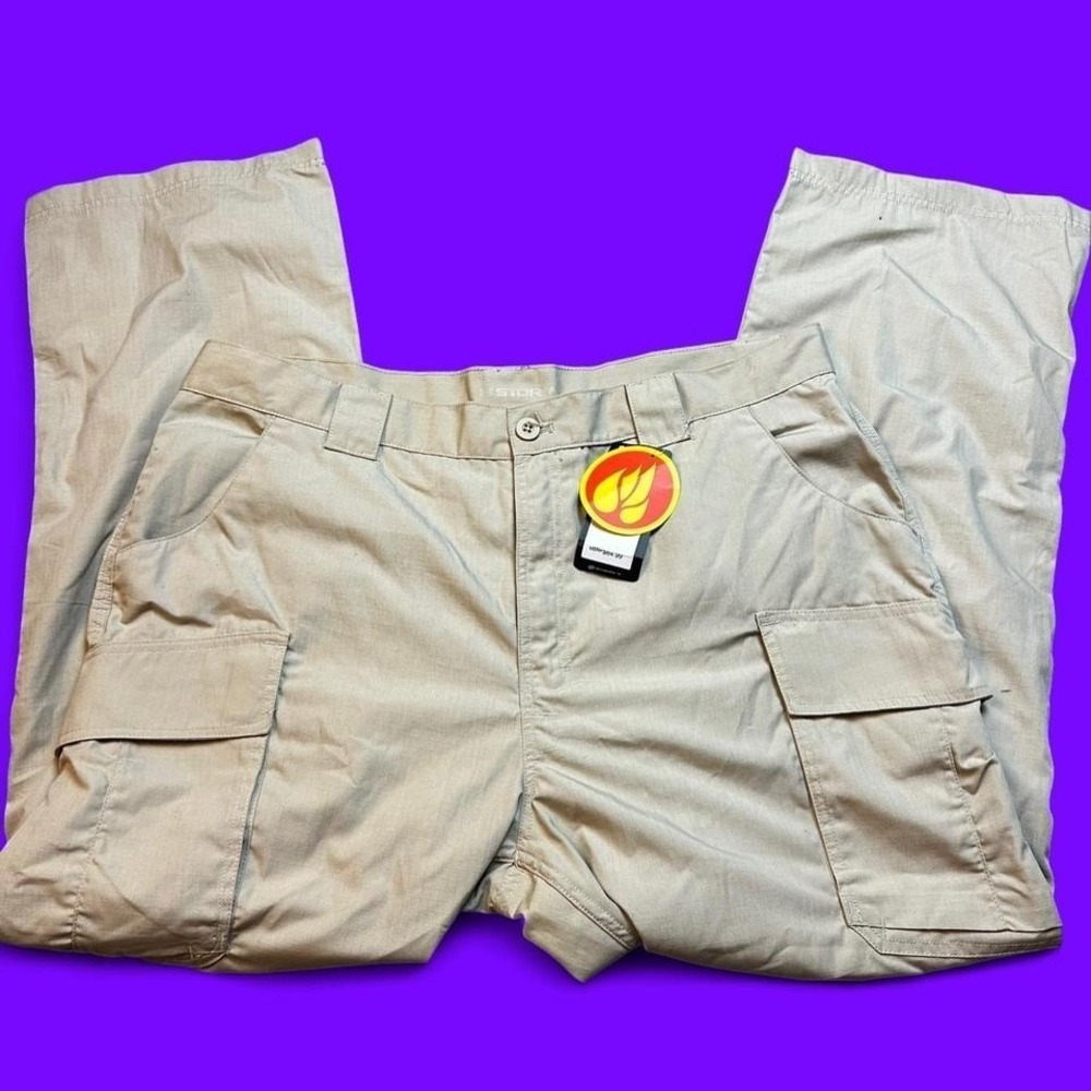 Under‎ Armour Pants Mens 40x30 Beige Storm Cargo Ripstop Tactical Hiking NWT